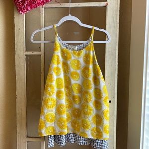 Anthropologie Lemon Tank XS